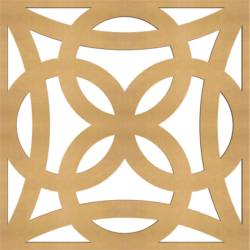Panneaux muraux décoratifs en bois Baytown, H 11 3/8 po x l 11 3/8 po x P 3/8 po, Qualité de peinture (bois)