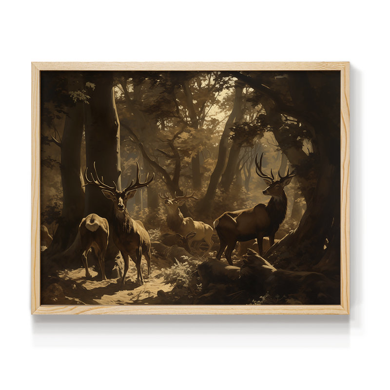 Faune - Livrée - Reproduction encadrée - Restickable, H 8 po x l 10 po, Naturel