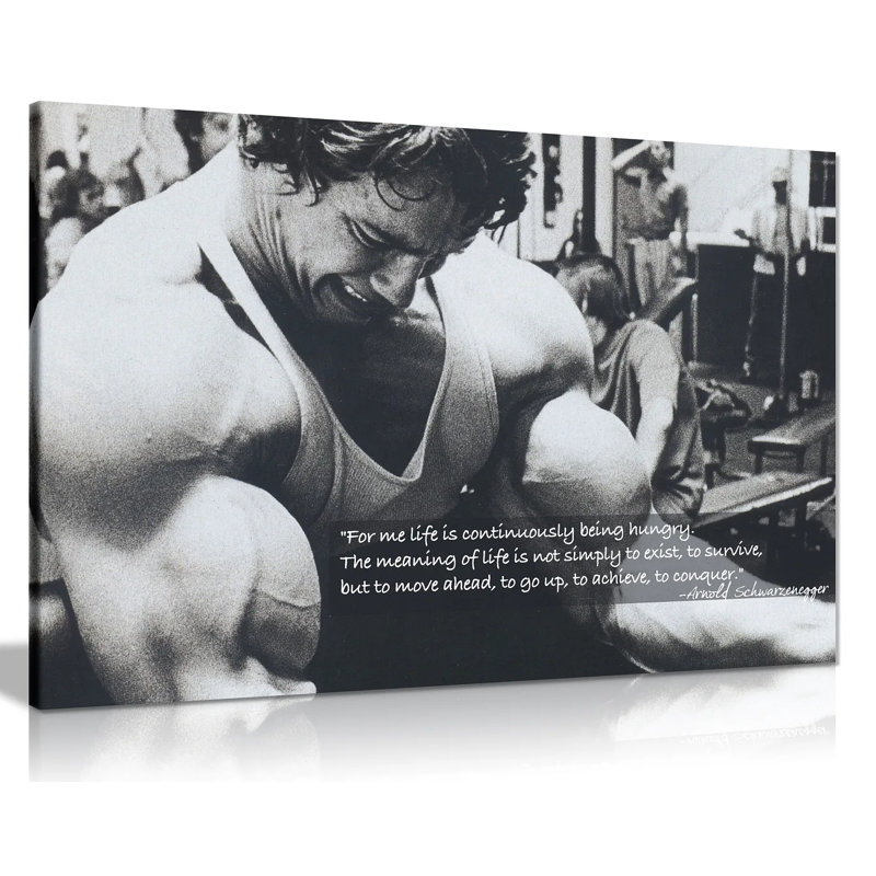 Arnold Schwarzenegger Bodybuilding - Wrapped Canvas Print, 31cm H x 46cm W