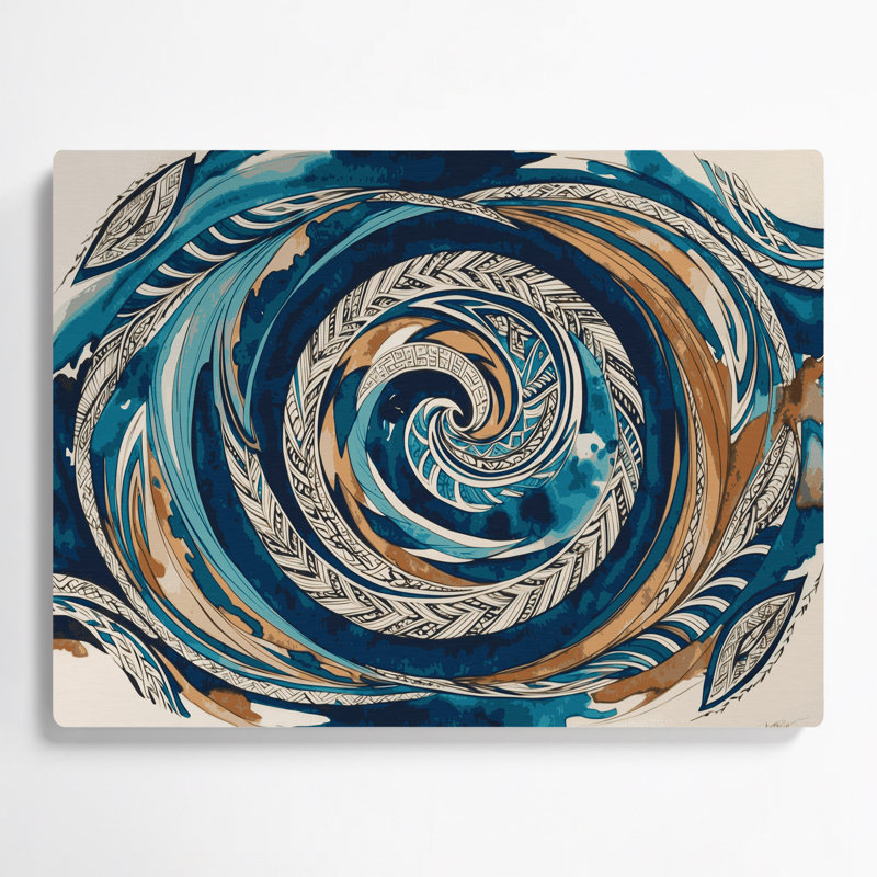 Hawaiian Tribal Designs, art mural gris en métal, H 11 po x l 14 po