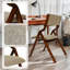 Ensemble de 2 chaises pliantes rembourrées Red Barrel Studio® avec structure en bois massif, chaise en tissu empilable et assemblé, noyer et café clair