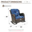 Chaise berçante d'extérieur en osier avec coussins Aralin-1861891511-1861891508