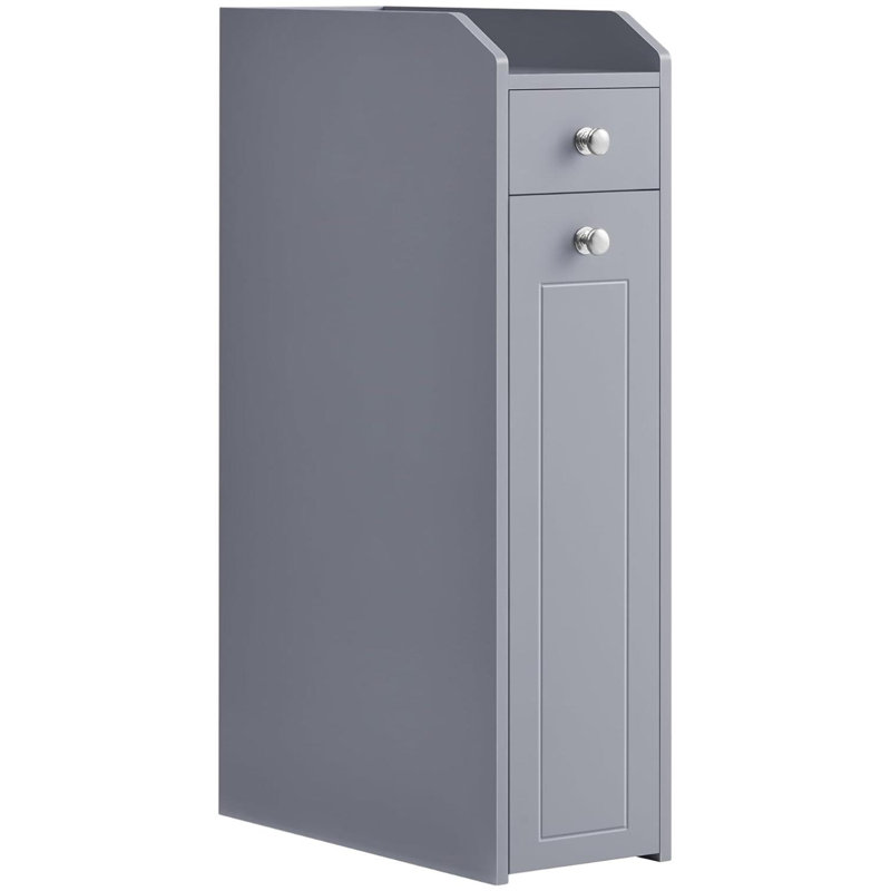 Trindon Engineered Wood Freestanding Bathroom Cabinet, Grey