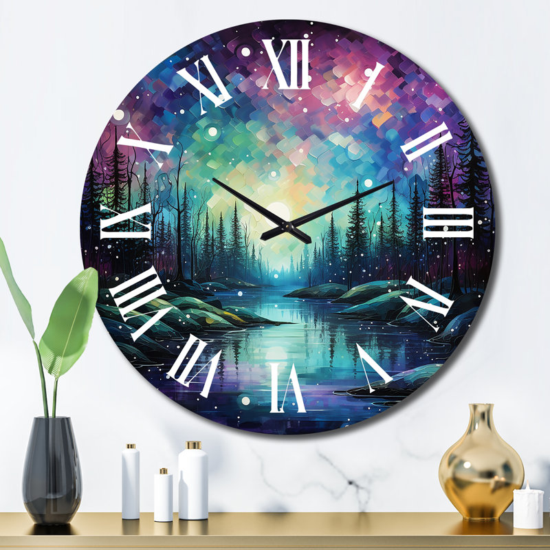 Horloge murale en métal, Grand