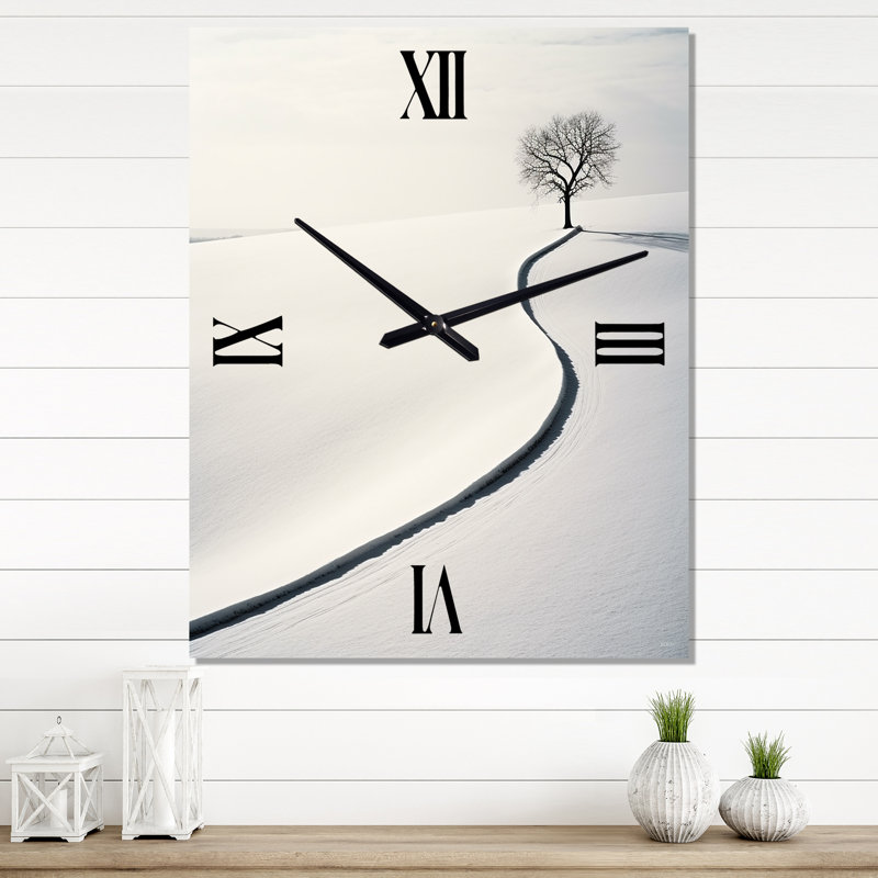 Damus - Horloge murale paysage d'hiver, Moyen