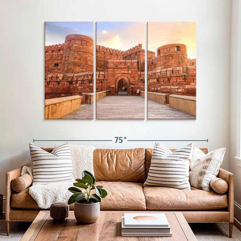Rorry Ancient Agra Fort, 42" H x 65" W