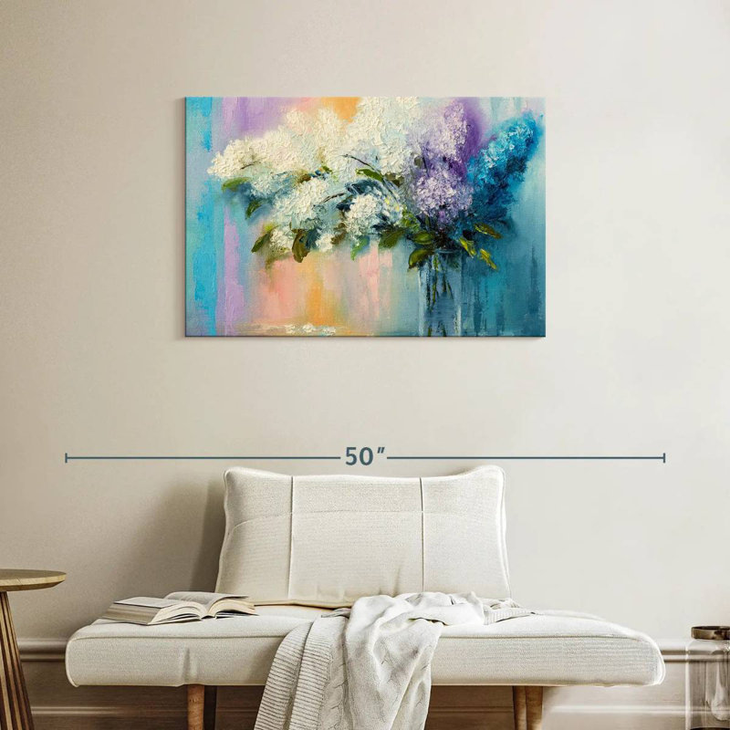 Harnek Lilacs, 24" H x 36" W