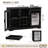 BROTTAR Large Coffee Bar Cabinet with Fridge (Fridge Included) Liquor Wine Bar Cabinet with LED Lights, Glass Holder, Wine Rack, Human Body Sensor, Buffet Sideboard for Home, Black