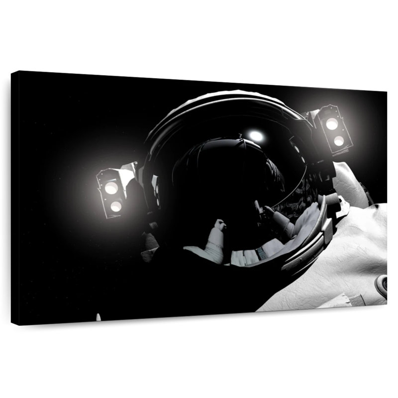 Astronautes, espace, H 16 po x l 24 po