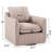 Hylee 29.7" Wide Modern Soft Upholstered Removable Cushion Swivel Barrel Chair-131447026-116949366