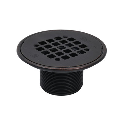 Baril de vidange rond en ABS 2 po et crépine à pression en bronze huilé avec anneau