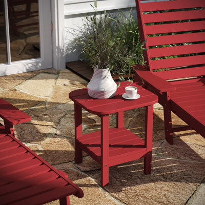 Collis Rectangular Outdoor Side Table , 17'' in. W 17'' in. D