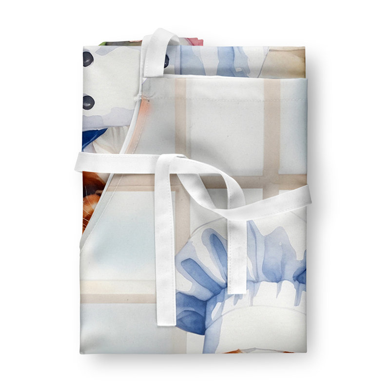 No Pattern Bib Apron