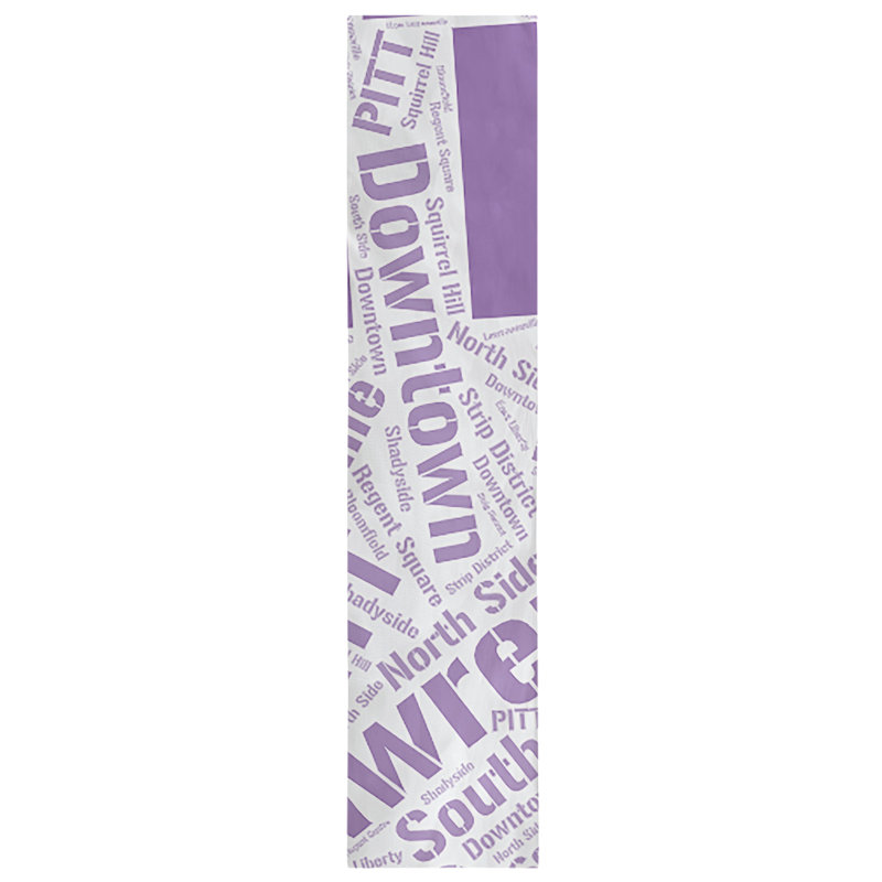 Chemin de table, 72 po x 16 po, Mauve, Pittsburgh