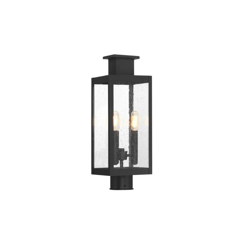 Lanterne murale d'extérieur 3 lumières Savoy House Ascott en noir mat