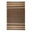 Djahe Striped Area Rug in Brown/White