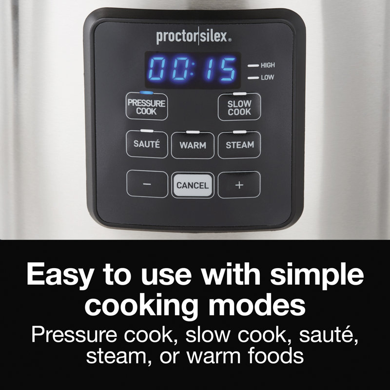 Stainless Steel 3 Quart Multi-Function Pressure Cooker
