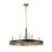 8-Light Transitional Wagon Wheel Candle Chandelier