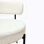 Ensemble de 2 chaises blanches, chaises de salle à manger de style moderne Mid-Century