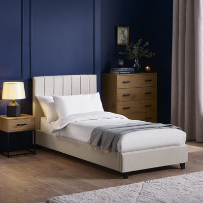 Osias Linen Upholstered Bed Frame