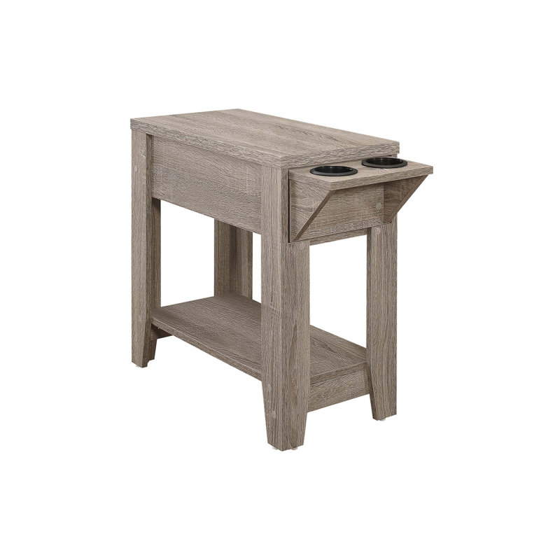 Accent Table, Side, End, Storage, Lamp, Living Room, Bedroom, Laminate, Transitional, Taupe