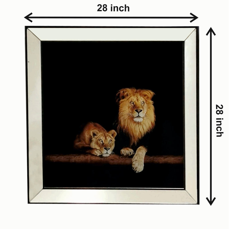 Décoration murale lions