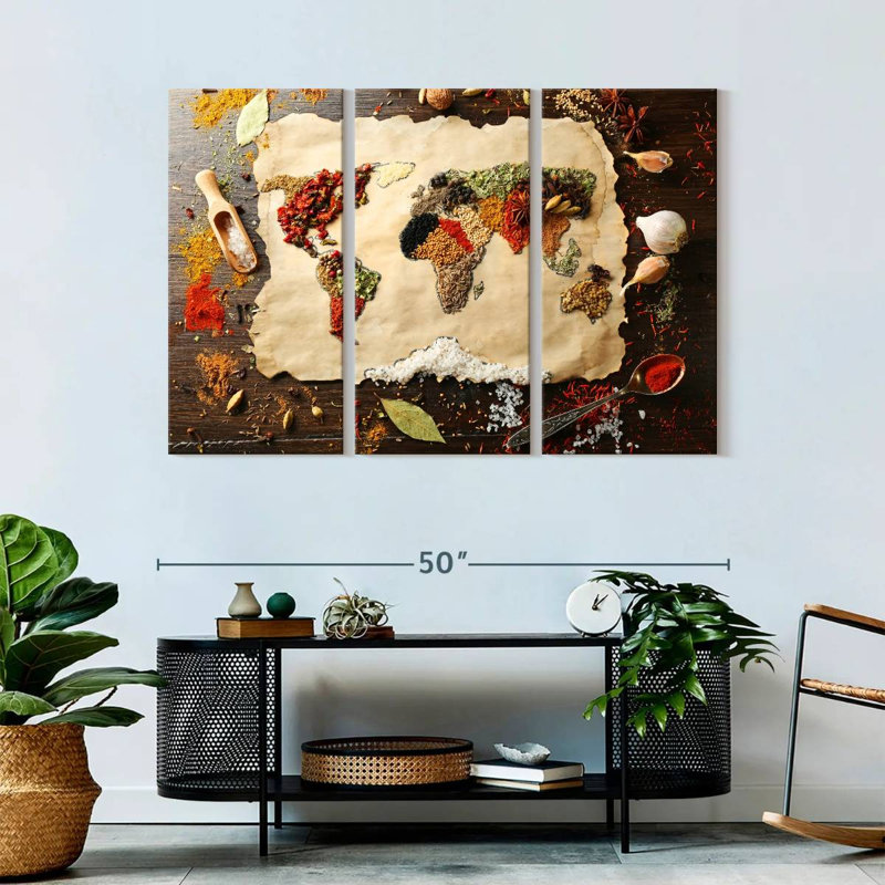 «World Spices», reproduction d'art sur toile, H 32 po x l 50 po x P 1,25 po