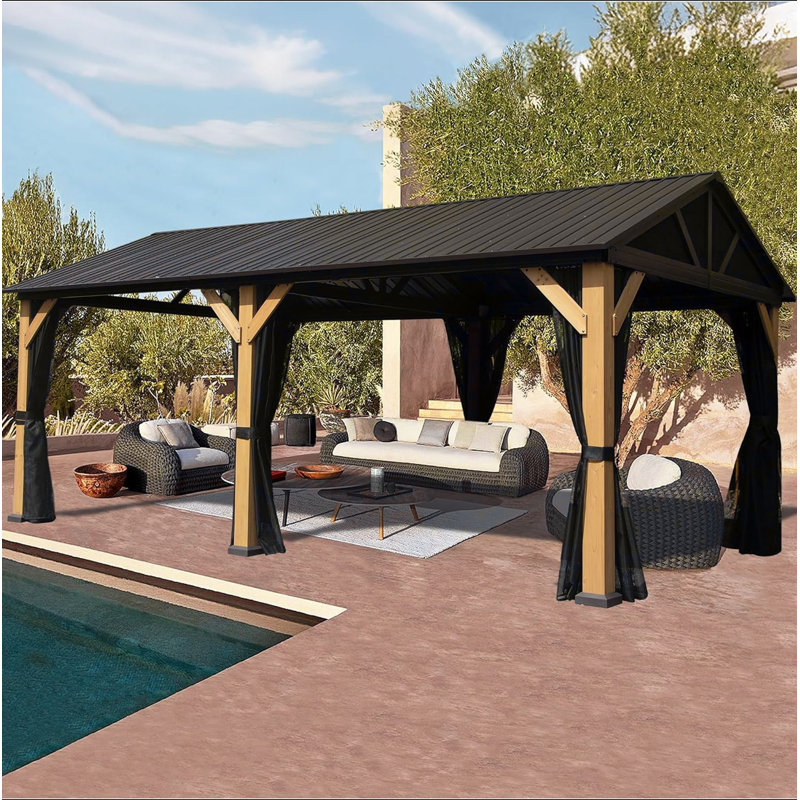Abri de jardin en cèdre 12 pi x 20 pi
