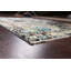 Tapis oriental contemporain abstrait à motif végétal noué à la main 4 x 6