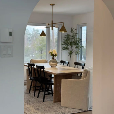4-Light Cone Kitchen Island Pendant