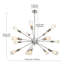 Lustre sphérique spoutnik 15 lumières Hadfield-1743094230