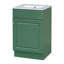Meuble-lavabo de 20 po avec lavabo, meuble-lavabo avec tablette de porte et tablette réglable-105601295