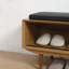 Banc de couloir sophistiqué avec rangement multifonctionnel