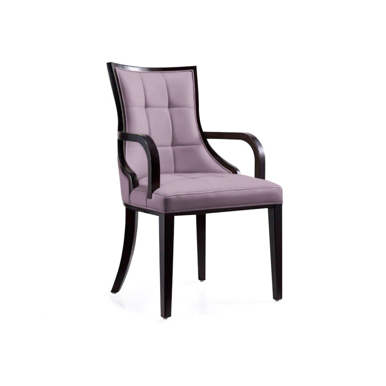 Upholstered Solid Wood Arm chair
