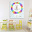 Toile géométrique arc-en-ciel, design par Carla Daly-117078996