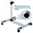 Mount-It! Heavy-Duty Mobile Rolling Laptop Cart with Wheels, Height Adjustable Tilting Recliner Tray