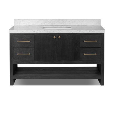 Anthem Single Wide Vanity-Carrara Marble