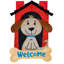 Drapeau de maison Welcome Doghouse