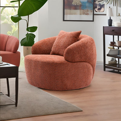 Upholstered Swivel Armchair