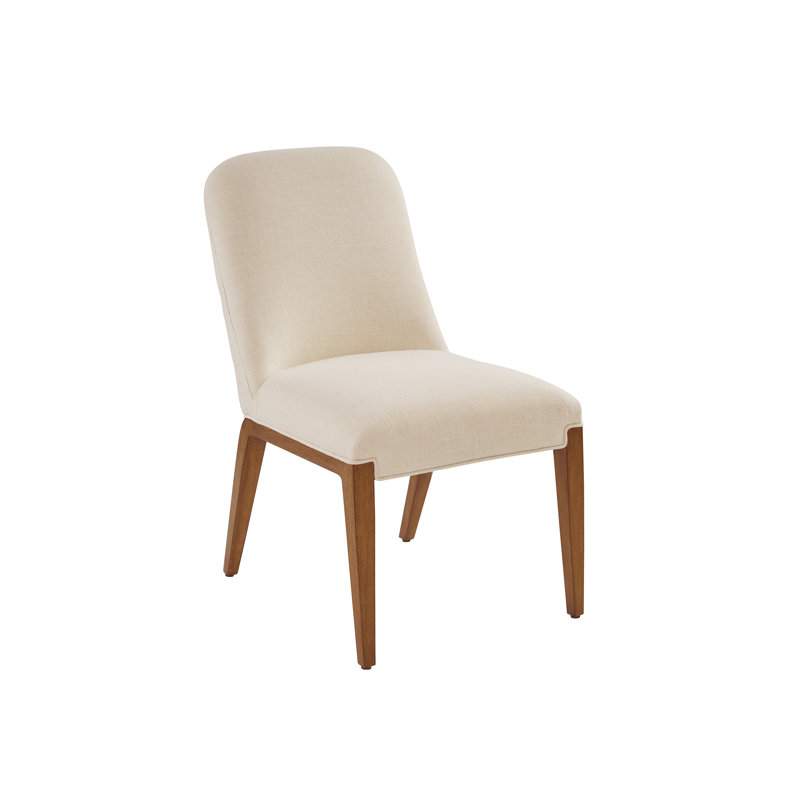 La Costa Upholstered Dining Chair, Polyester Blend Ivory