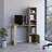 Oiwa Computer Desk with Bookcase and Cabinet