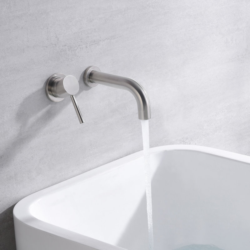 1 Handle Bathroom Bath Faucet, Brushed Nickel
