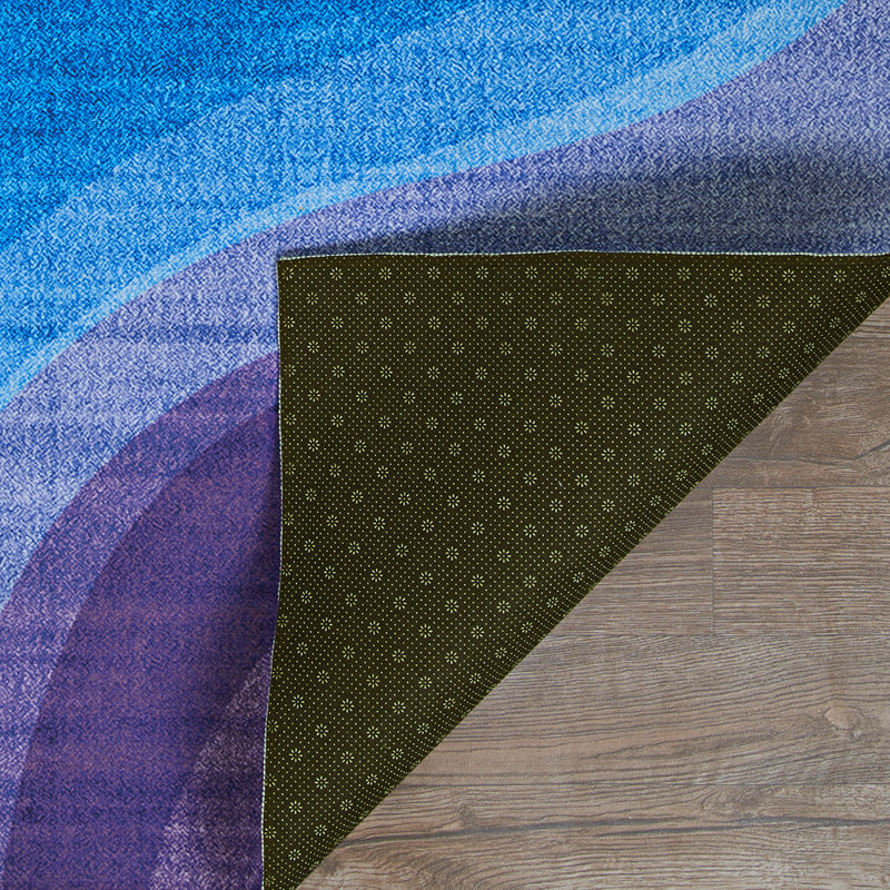 Caitlynd Abstract Multicolor Non Skid Performance Area Rug, Runner 2' x 8'