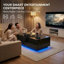 47.2" LED Coffee Table with Storage, Lift Top Coffee Table with Drawer& Hidden Compartment, High Gloss Smart Coffee Table with Wireless Charging, Bluetooth Speaker & USB Ports for Living Room, Black