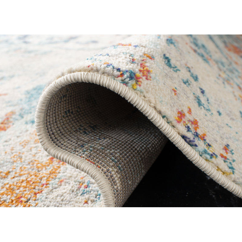 Daisetta Abstract Hand Woven Area Rug, Square 201 cm