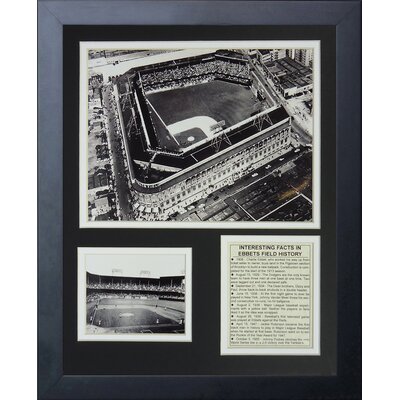 Legends Never Die Ebbets Field - Aerial Framed Memorabilia | Wayfair