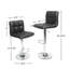 Ensemble de 2 tabourets de bar réglables et réglables en similicuir pivotant pour plus de confort et de style-1271588146