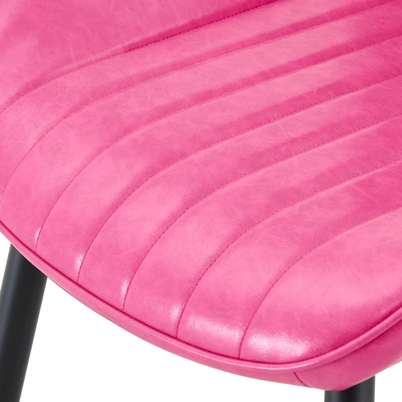 Ensemble de 3 chaises de salle à manger Modern, 3, Rose