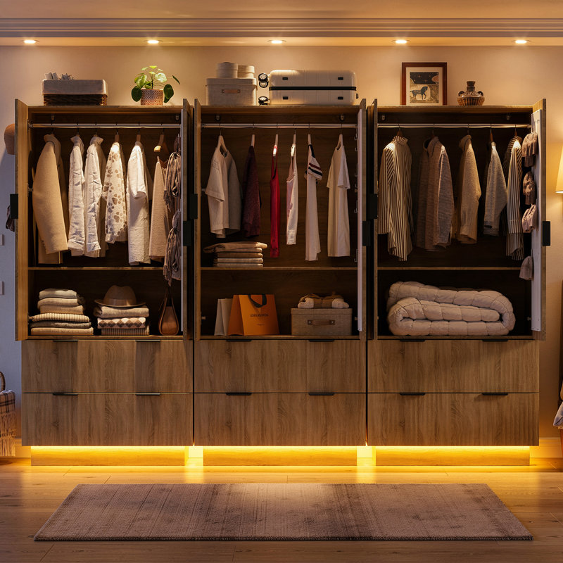 Armoire-penderie 6 portes