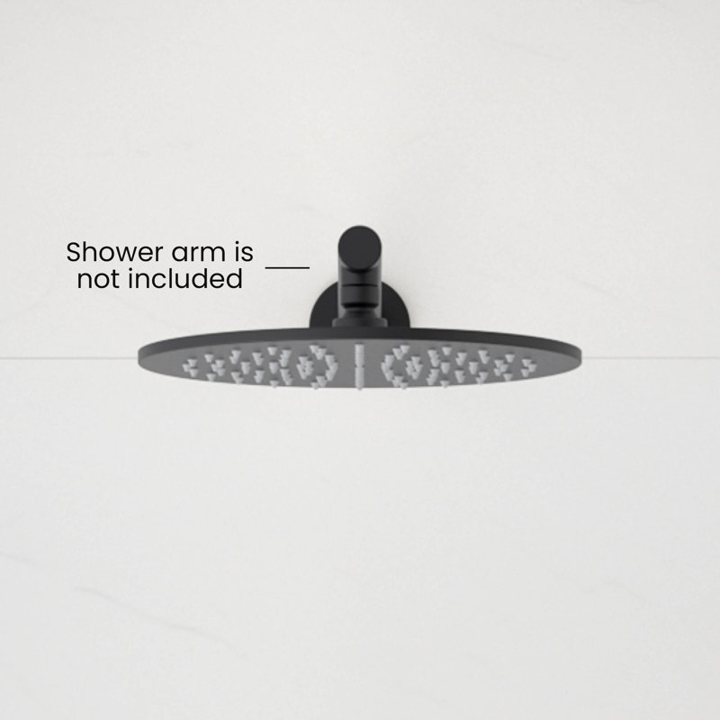 Rain Adjustable Shower Head 1.75 GPM GPM, Matte Black